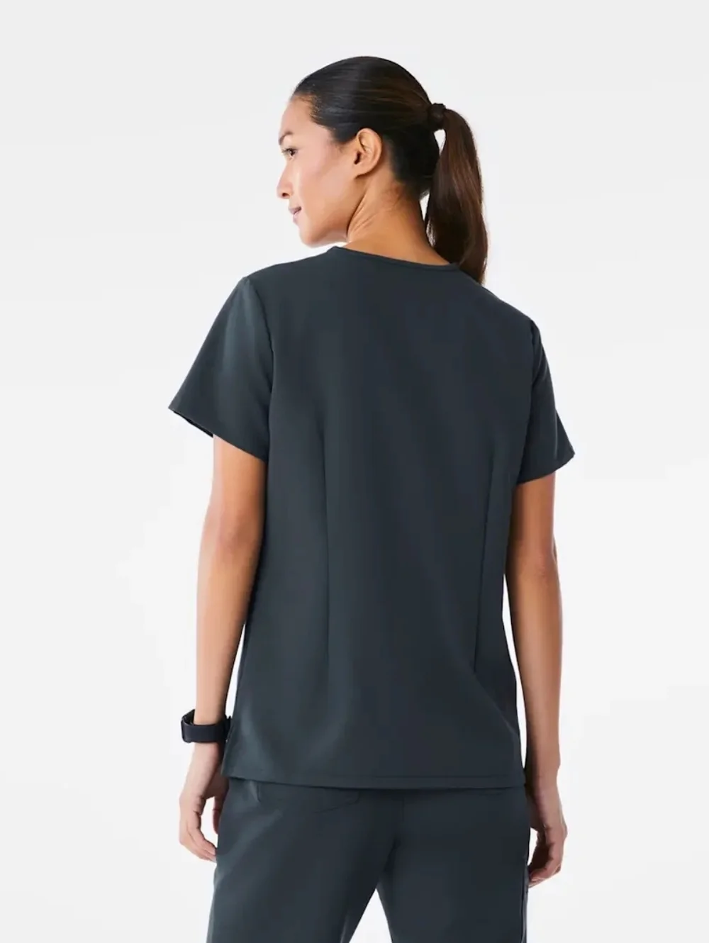 Figs Catarina One-Pocket Scrub Top, Color Gray Size M